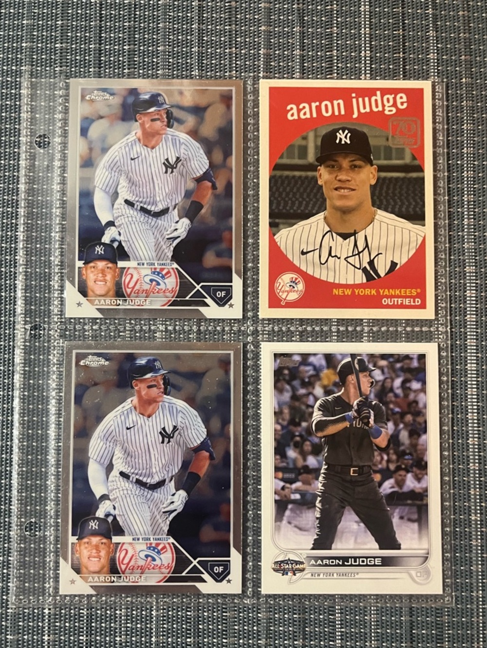 ⚾️ Aaron Judge MLB Baseball Sports Trading Card, Lot of 4 Cards